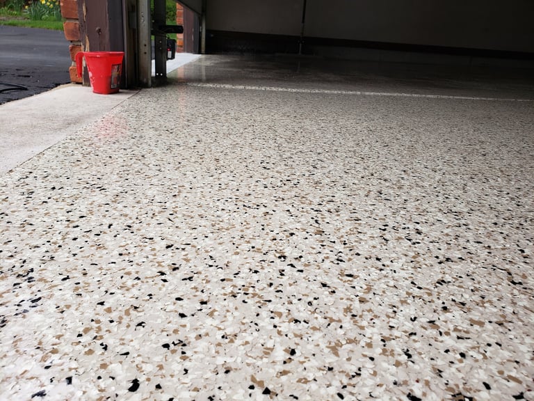 Epoxy basement floor coating